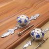 Sapateiro armário guarda-roupa Handle Cabinet europeu moderno simples cerâmica pastoral liga de zinco único furo prata punho fábrica