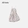 2025 Marca Roupa Infantil Verão Novo Saia para Meninas Estilo Ocidental Estilo Coreano Vestido de Alça de Verão Polka Dot Saia de Princesa