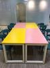 Venta Directa de Fabricante de Mesa de Capacitación al por Mayor Mesa Larga Escritorios y Sillas Individuales y Dobles para Estudiantes de Primaria y Secundaria Clases de Tutoría