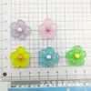 Flor Luminosa Transparente Penetración de Hielo Flor de Cinco Pétalos diy Pegamento de Crema Funda para Teléfono Móvil Pasador Tocado Hebilla de Zapato Accesorios de Resina