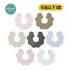 Baberos Coreanos de Otoño Nuevos para Bebé, Toallas de Saliva para Bebés, Baberos de Color Sólido, Baberos Impermeables