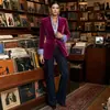Sitio web independiente Blazer de terciopelo vintage transfronterizo europeo y americano para mujer con solapa de un botón y puños de color contrastante, chaqueta pequeña de corte ajustado