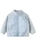 Chaqueta Acolchada Infantil Otoño Invierno Niños Niñas Calentita Prenda Superior Esencial Uniforme Escolar Capa Interior Bebé Cuello Alto Felpa Coral Ropa de Algodón
