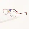 Montura de Gafas de Moda para Mujer Cuadrada Titanio Full-Frame Montura de Gafas Casual de Negocios Se Pueden Montar Lentes Graduados 2973