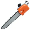 Cabeça de Motosserra para Galhos Altos 26-Dentes Corrente de Placa Guia 7-Dentes Poda de Galhos Altos Cabeça de Serra Modificada para Cortador de Grama Serra de Poste Alto 26-Dentes 7-Dentes Acessórios