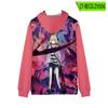 Explosões transfronteiriças AngelsOfDeath camisola com zíper Versão coreana de manga comprida fabricantes de casaco feminino por atacado capuz