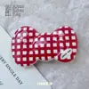 Presilha de Cabelo com Laço de Bolinhas, Presilha Lateral, Estilo Doce para Meninas, Presilha para Franja, Grampo de Cabelo, Presilha Bico de Pato, Piranha, Acessório de Cabelo