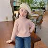 Suéter de cuello alto para niña Otoño e Invierno 2025 Suave y Sedoso Ropa para Niños con Suéter de Invierno para Bebé Camiseta de Punto Inferior para Niños