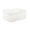 Caja de almacenamiento de frutas y verduras, compartimento de cocina, caja de carne congelada, refrigerador, caja de almacenamiento de cuatro rejillas, caja de almacenamiento de granos múltiples de gran capacidad