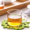 Taza de degustación de vidrio con asa, juego de té de kung fu, taza de degustación, taza maestra, taza de té pequeña de vidrio de borosilicato, taza transparente resbaladiza