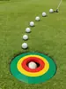 Nuevo anillo de objetivo de putting y anillo verde de golf tres en uno transfronterizo para práctica en interiores y exteriores, venta al por mayor