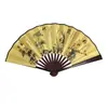Direto da Fábrica Ventilador de Seda Masculino de 8 polegadas Ventilador de Seda Estilo Chinês Suporte para Ventilador de Papel Ventilador Publicitário Ventilador de Seda Artesanato Tradicional Ventilador Dobrável