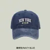 Nueva gorra de béisbol NWE YOURK1625 vintage lavada desgastada con visera curva para exteriores protección solar gorra