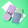Nuevo Cortauñas Portátil Lina, Set de Cuatro Piezas con Bolsa de Broche, Empaque para Joyería de Cuero y Bolsa de Almacenamiento