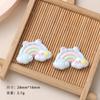 Acessórios de resina diy de desenho animado acessórios animal arco-íris cola de creme grampo de cabelo feito à mão capa de celular fivela de sapato acessórios lote