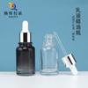Botella de vidrio con gotero para aceite esencial artesanal de 30 ml, para loción, esencia, cosmética, productos para el cuidado de la piel.