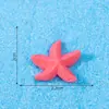 Mini estrelas-do-mar coloridas, enfeites para paisagem em miniatura, decorações de artesanato em resina, estilo Mediterrâneo, estrela-do-mar de cinco pontas