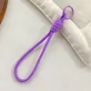 Cordão Colorido Novo para Celular Transfronteiriço, Corda Trançada Feita à Mão, Chaveiro para Capa de Celular DIY, Alça Destacável Anti-Perda para Garrafa de Água