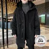 Jaqueta de Inverno Explorer Unissex para Trabalho com Penas Quente Espessa Média Comprimento Casual Estilo Casal Peça Externa