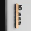 Placa de Puerta de Oficina de la Empresa Letrero Presidente Letrero Departamento de Finanzas Director General Sala de Reuniones Letrero de Madera Maciza Remaches