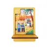 Soporte de Teléfono Móvil de Madera Personalizado con Ilustraciones de Dibujos Animados Creativos de Moda Personalizados Soporte de Teléfono Móvil Hecho a Mano DIY Ensamblado Personalización