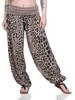 Novo desejo AliExpress Europeu e Americano Leopardo Impressão Digital Impressão Longa Perna Larga Calças Calças Casuais Harlan Pants Home Pants