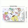 Adesivo de Cartão de Crédito Cartoon Sanrio Cartão de Ônibus Cartão de Metrô Cartão Refeição Adesivo para Cartão Bancário Adesivo Removível À Prova D'água
