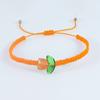 Pulsera pequeña y fresca tejida a mano con cuerda roja, sencilla y transfronteriza de tulipán caliente de Europa y Estados Unidos, suministro al por mayor