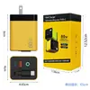 Cargador de Nitruro de Galio de 80W Cabezal de Carga Rápida Pd Adecuado para Apple Huawei Xiaomi con Cable Plegable Retráctil Ligero Cargador