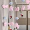 Cortina de Puerta Colgante Decoración Minnie Sunshine Paradise Habitación Infantil Cortina Colgante Sin Taladro Linda Cortina Divisoria Estilo Princesa