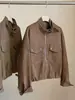 Chaqueta de gamuza moderna y fresca estilo europeo y americano otoño/invierno, nueva chaqueta de trabajo retro A14214