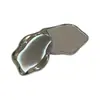 Espejo de maquillaje de aleación de zinc hecho a medida, espejo compacto de doble cara, espejo metálico plegable, espejo mini portátil para retoques