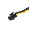Cable Adaptador de Alimentación Inversa para Tarjeta Gráfica de Puerto de Alimentación Macho de 15P a Hembra de 6P Cable de Alimentación para Tarjeta Gráfica de 6 Pines a 15 Pines