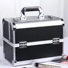 Estuche Multicapa para Maquillaje, Caja de Almacenamiento Profesional para Tatuajes, Manicura, Maquillaje, Belleza y Peluquería con Cerradura y Estuche de Maquillaje, Caja Organizadora