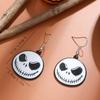 Aretes Estilo Punk Halloween Serie Demonios y Demonios Horror Cabeza de Pirata Murciélago Fantasma Fantasma Riendo Aleación Pintura en Aerosol