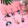 Pingente Acrílico Transparente de Camada Dupla Personalizado de Fábrica Chaveiro Personalizado Chaveiro de Cola Anime