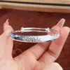 Pulseira de Prata Esterlina Lótus Prata Pura 999 Estilo Chinês Estilo Jovem Pulseira de Prata de Alto Padrão Nicho Presente de Aniversário Dia dos Namorados