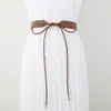 Cinturón de Piel Suave de Alta Gama con Nudo para Mujer para Combinar con Vestidos, Accesorio de Moda Coreana, Cinturón Decorativo para Suéteres y Abrigos