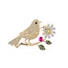 Explotaciones transfronterizas accesorios estilo coreano urraca creativa en ramas pájaro del amor accesorios femeninos broche de corsage joyería para bodas