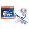 Linda 8032 Avião de Passageiros Giratório Inercial Som e Luz Música de História Brinquedo Infantil Modelo de Avião Atacado Diversão Educacional