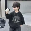 Sudadera con Estampado de Letras Americanas para Niños, Sudadera de Manga Larga Suelta para Niños, Nueva Tendencia Primavera Otoño 2026, Ropa Fresca para Bebé