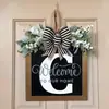 Yzm Cartas Inglesas Transfronterizas Decoración Personalizada para Puerta Principal Colgante para Puerta Accesorios Artesanías de Madera