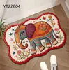Alfombra de Piso Estilo Lana 5D Linda de Dibujos Animados para Baño Entrada Felpudo Absorbente de Agua Alfombra para Puerta de Entrada
