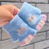 Guantes de gateo para bebé, finos, de otoño e invierno, cálidos, de medio dedo, para bebé, bonitos, para hombre y mujer, de cinco dedos.