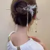 Acessórios de Cabelo de Alto Padrão Estilo Antigo Dinastia Han, Pentes de Cabelo, Acessórios Versáteis de Liga Metálica com Franjas Nicho Retrô, Tiara de Bola Venda por Atacado