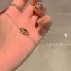 Pulsera Dulce Fresca de Amor Europea y Americana para Niñas Verano Ins Nicho Pulsera Doble de Amor con Diamantes Completos para Mujeres Pulsera Sencilla