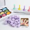 Esponjas de Alta Densidade para Nail Art, Almofadas de Gel, Ferramentas Profissionais Antiderrapantes para Blush Gradiente em Unhas