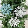 Floco de neve de Natal transfronteiriço Tira de gelo de Natal coluna de gelo glitter pó pendurado enfeites Decorações de Natal pingente