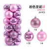 Árvore de Natal Dourada, Prateada e Vermelha Bolas de Natal Brilhantes 3cm-8cm em um Balde, Enfeites de Bola de Natal Vazios de Plástico Galvanizado