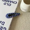 Grampo de Cabelo Xadrez Azul Estilo Coreano Retrô Doce Nicho Clipe para Franja Lateral Tecido de Alta Qualidade Clipe BB Grampo para Cabelo Quebrado